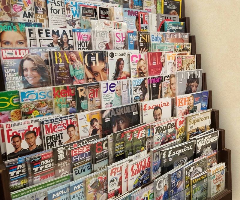 Fotografía de revistas y editorial de Logista, distribuidores de prensa y revistas.